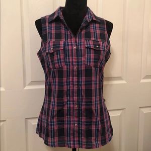 Plaid Sleeveless Tank